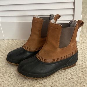 Sorel slip on duck boots. Boys size 2.  Waterproof
